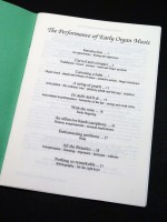 The Performance of Early Organ Music