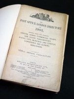 The Post Office London Directory for 1903