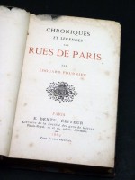 Chroniques et Legendes des Rues de Paris