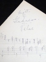 Charles Ancliffe (composer) signed musical annotation