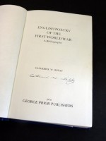 English Poetry of the First World War: A Bibliography (Signed copy)