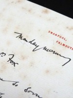 Henry Scott Tuke, handwritten letter from Swanpool, Falmouth