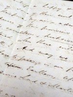 Joseph John Gurney, a handwritten, signed letter to his family from New York, 1838