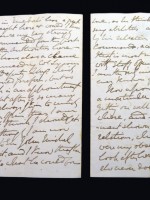 Field Marshal Garnet Wolseley, handwritten letter from Thorold, Canada, 1866