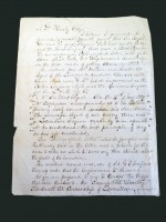 RAILWAYANA original 1870s handwritten letter concerning George Stephenson