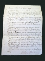 RAILWAYANA original 1870s handwritten letter concerning George Stephenson