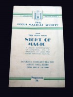 A small collection of a 1930s / 1940s amateur magician's paper ephemera