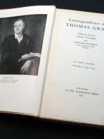 The Correspondence of Thomas Grey 1734—1771