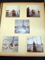 Photograph album, with original images of the Royal Yacht, Louis Mountbatten as a baby