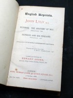 Euphues, The Anatomy of Wit (1579)