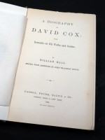 A Biography of David Cox; with remarks on his Works and Genius