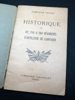 Historique des 44e, 244e et 264e Regiments D'Artillerie de Campagne, 1914–1918