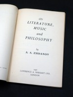 On Literature, Music and Philosophy