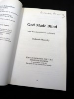 God Made Blind. Isaac Rosenberg, His Life and Poetry (Signed copy)